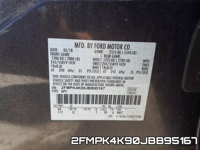 2FMPK4K90JBB95167 фото 2
