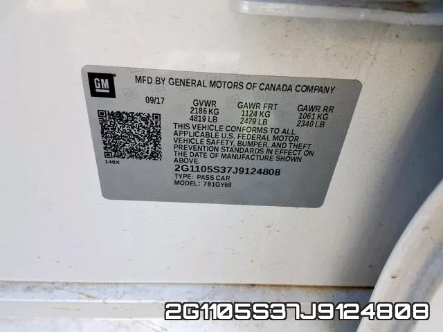 2G1105S37J9124808 фото 2