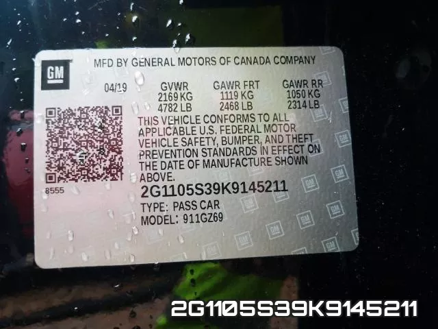2G1105S39K9145211 фото 2