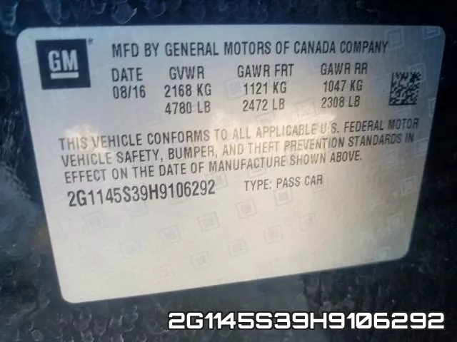 2G1145S39H9106292 фото 2