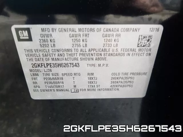 2GKFLPE35H6267543 фото 2