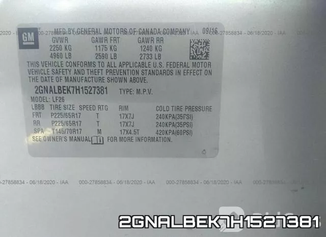 2GNALBEK7H1527381 фото 10