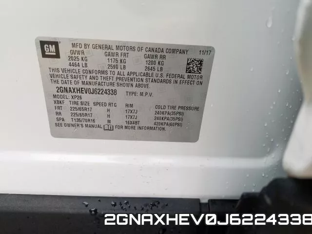 2GNAXHEV0J6224338 фото 2