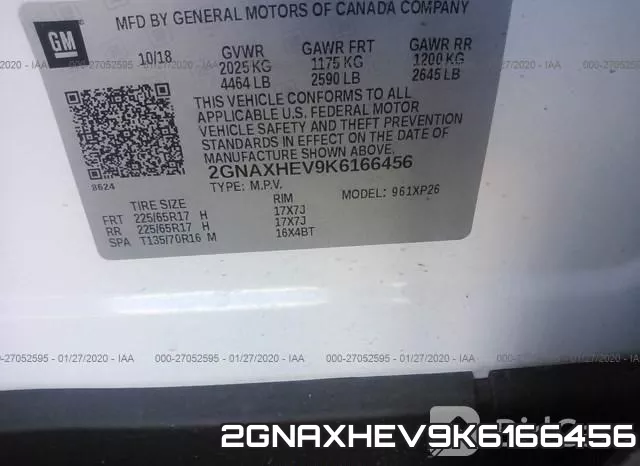 2GNAXHEV9K6166456 фото 10