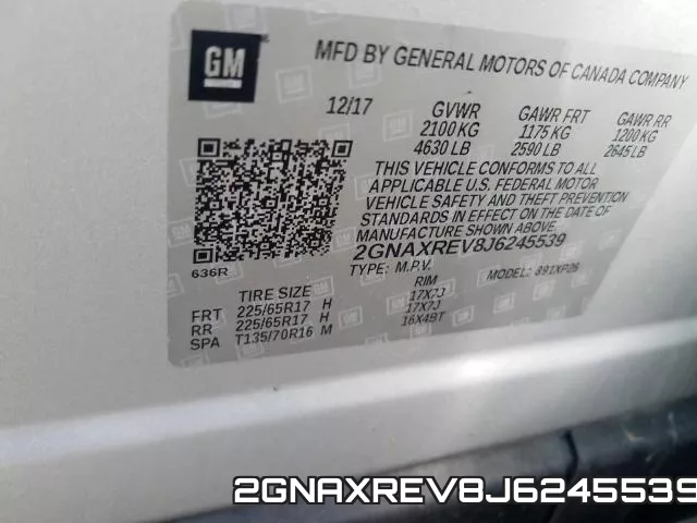 2GNAXREV8J6245539 фото 2