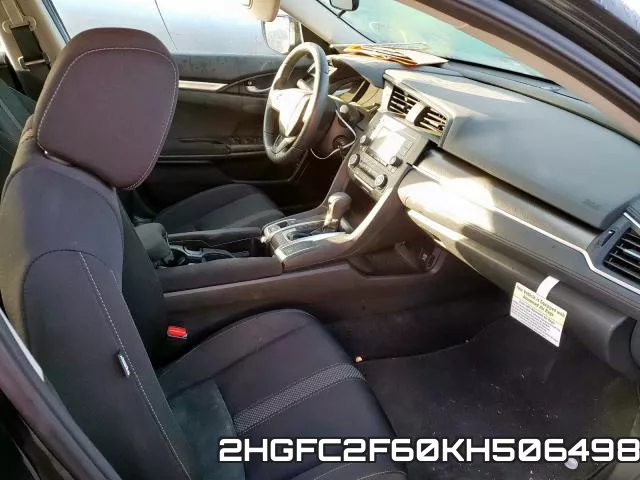 2HGFC2F60KH506498 фото 6