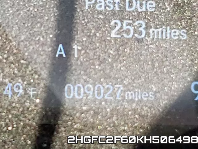 2HGFC2F60KH506498 фото 9