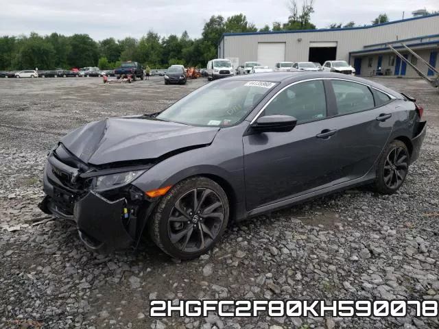 2HGFC2F80KH590078 фото 3