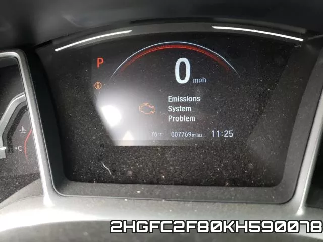 2HGFC2F80KH590078 фото 9