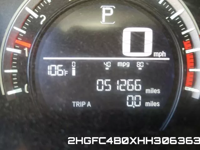 2HGFC4B0XHH306363 фото 8