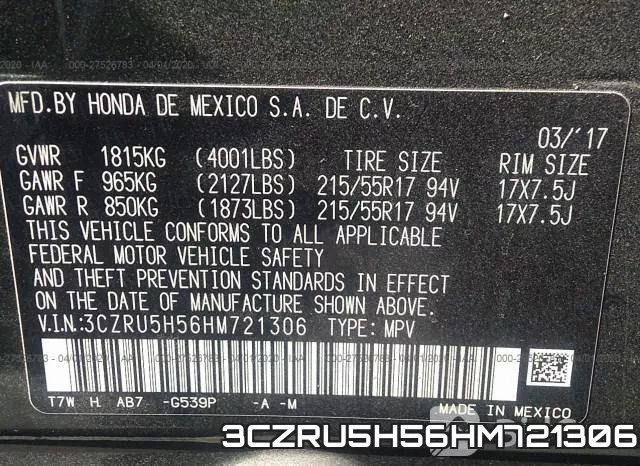 3CZRU5H56HM721306 фото 10