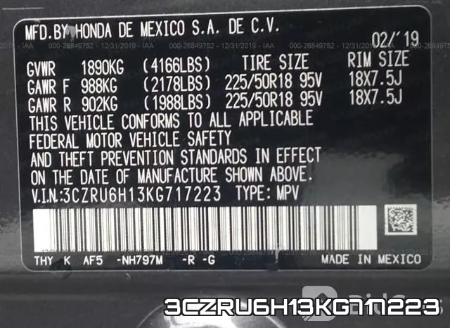 3CZRU6H13KG717223 фото 10