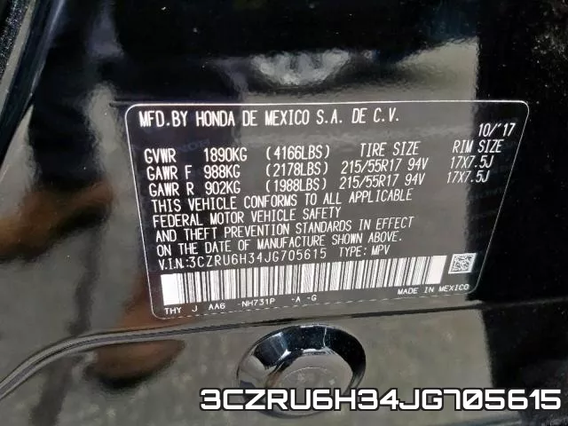 3CZRU6H34JG705615 фото 2