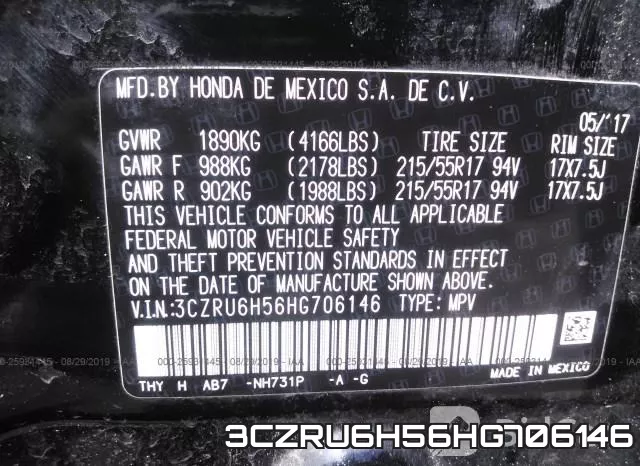 3CZRU6H56HG706146 фото 10