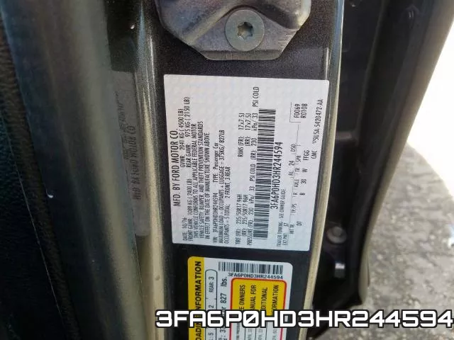 3FA6P0HD3HR244594 фото 2