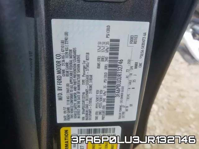 3FA6P0LU3JR132746 фото 2