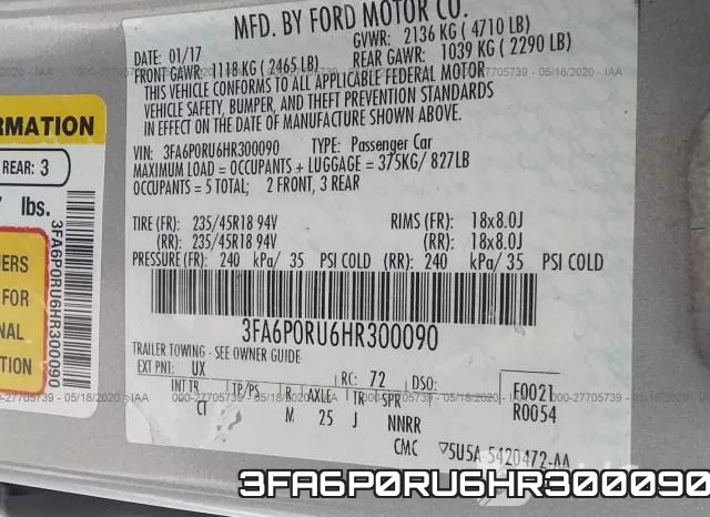 3FA6P0RU6HR300090 фото 10