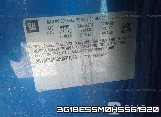 3G1BE5SM0HS561920 фото 10