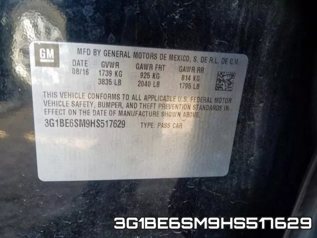 3G1BE6SM9HS517629 фото 2