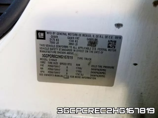 3GCPCREC2HG167819 фото 2