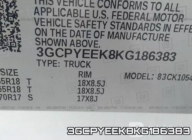 3GCPYEEK8KG186383 фото 9