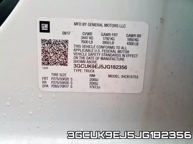 3GCUK9EJ5JG182356 фото 2