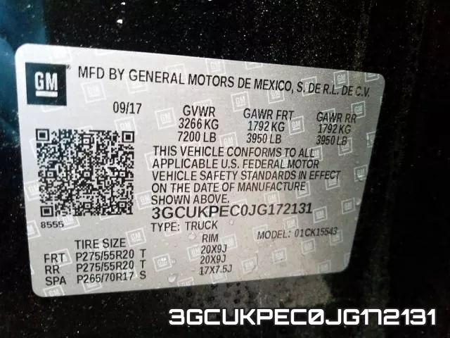 3GCUKPEC0JG172131 фото 2