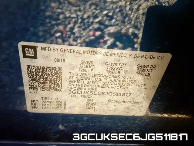 3GCUKSEC6JG511817 фото 2