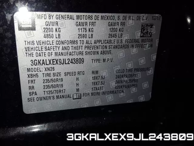 3GKALXEX9JL243809 фото 2