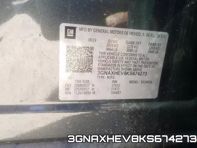 3GNAXHEV8KS674273 фото 2