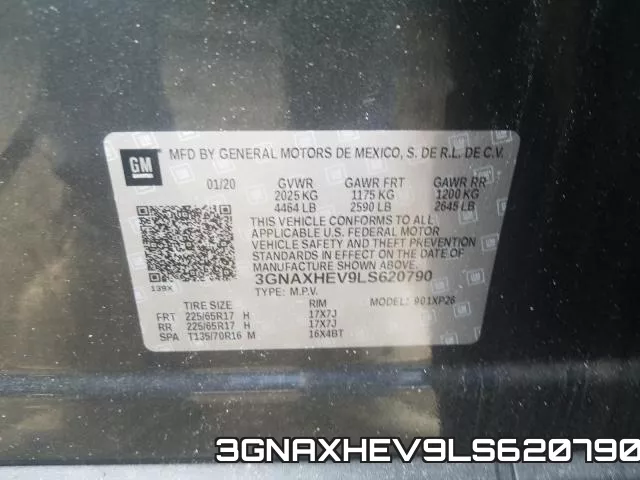 3GNAXHEV9LS620790 фото 2