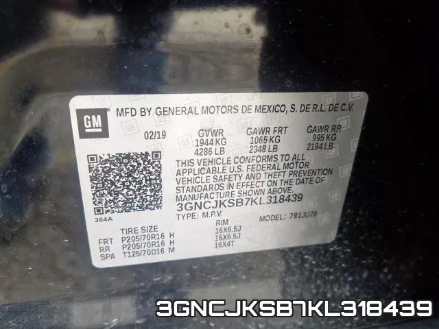 3GNCJKSB7KL318439 фото 2