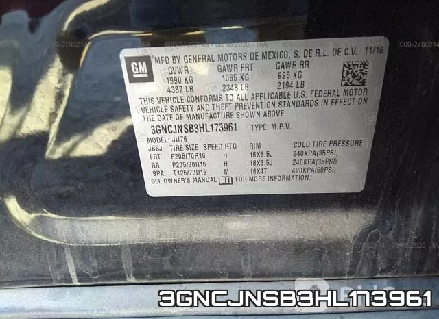 3GNCJNSB3HL173961 фото 10