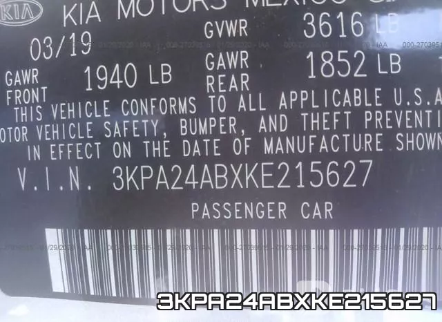 3KPA24ABXKE215627 фото 10
