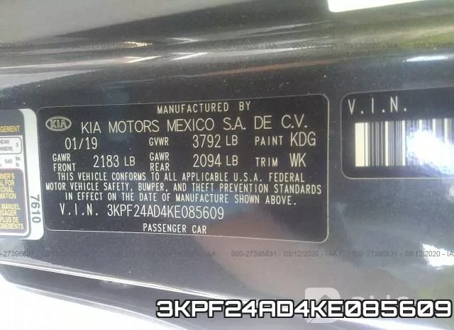 3KPF24AD4KE085609 фото 10
