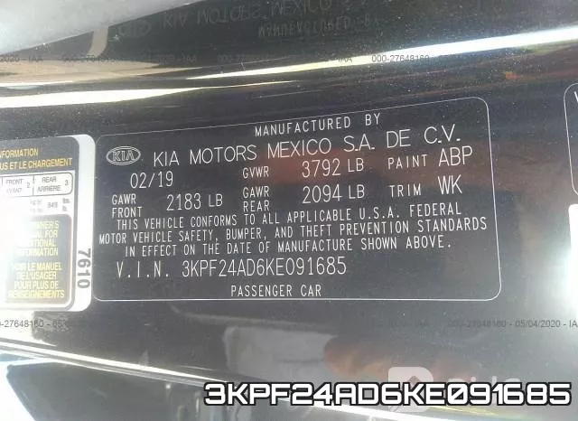 3KPF24AD6KE091685 фото 10