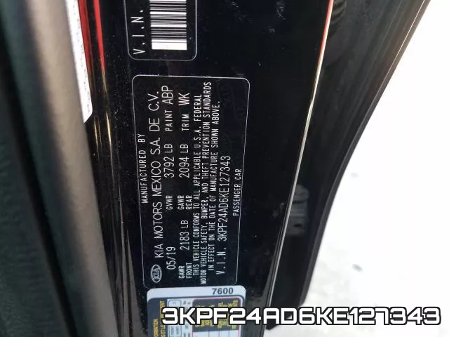 3KPF24AD6KE127343 фото 2