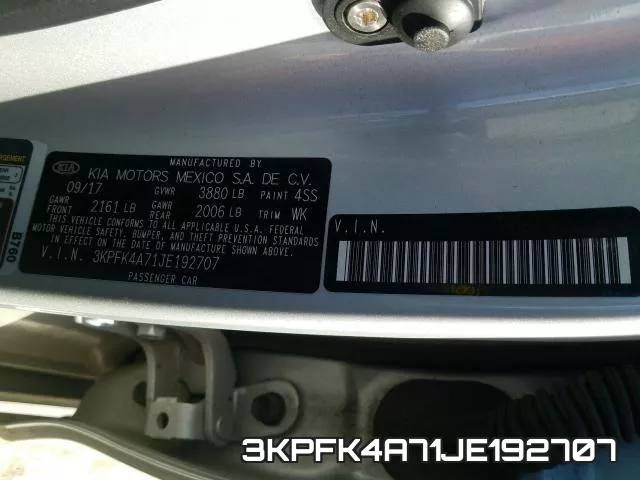 3KPFK4A71JE192707 фото 2