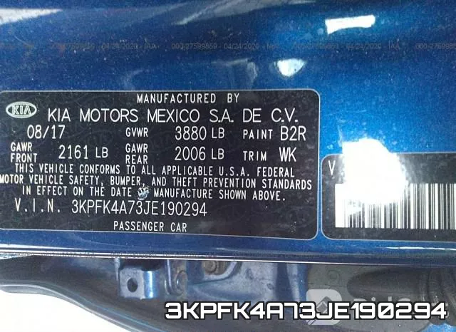 3KPFK4A73JE190294 фото 10