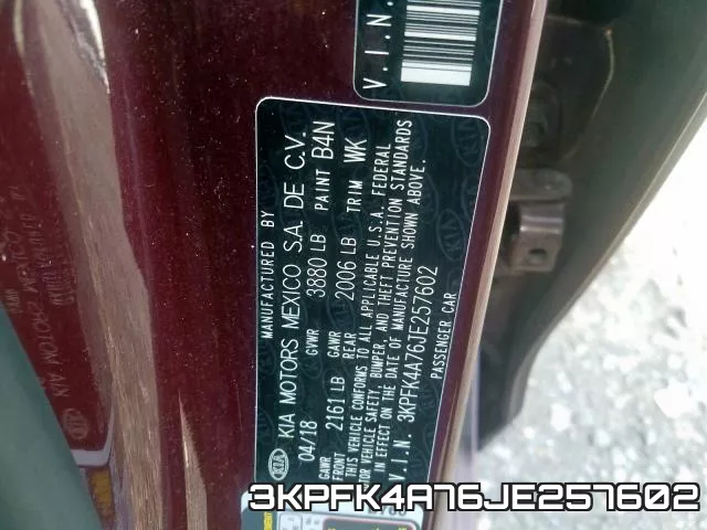 3KPFK4A76JE257602 фото 2