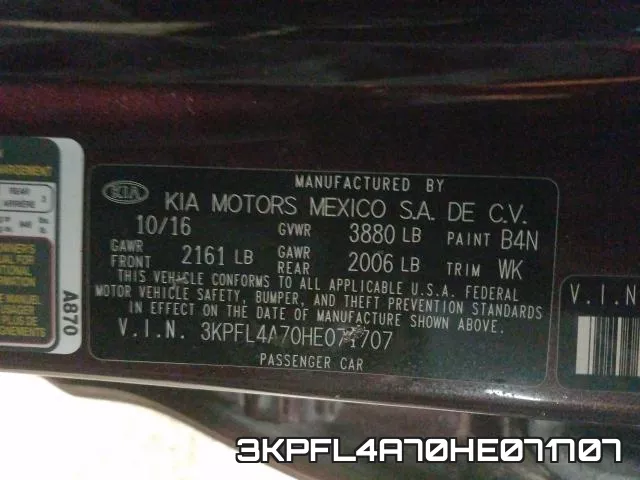 3KPFL4A70HE071707 фото 2