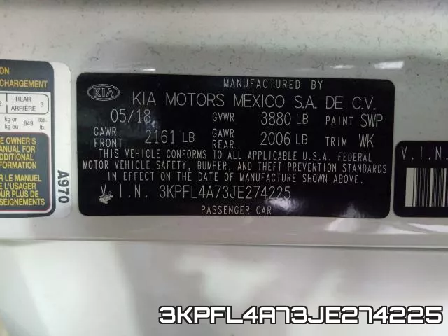 3KPFL4A73JE274225 фото 2