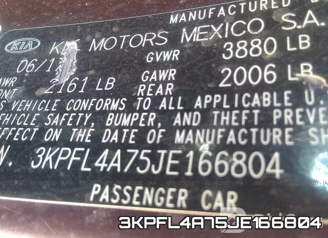 3KPFL4A75JE166804 фото 10