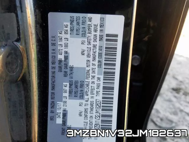 3MZBN1V32JM182637 фото 2