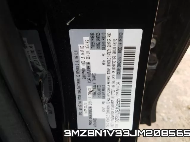 3MZBN1V33JM208565 фото 2