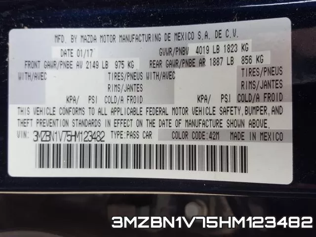 3MZBN1V75HM123482 фото 2