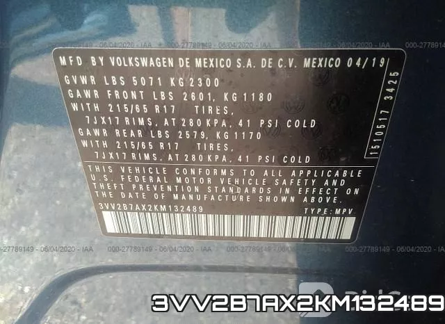 3VV2B7AX2KM132489 фото 10