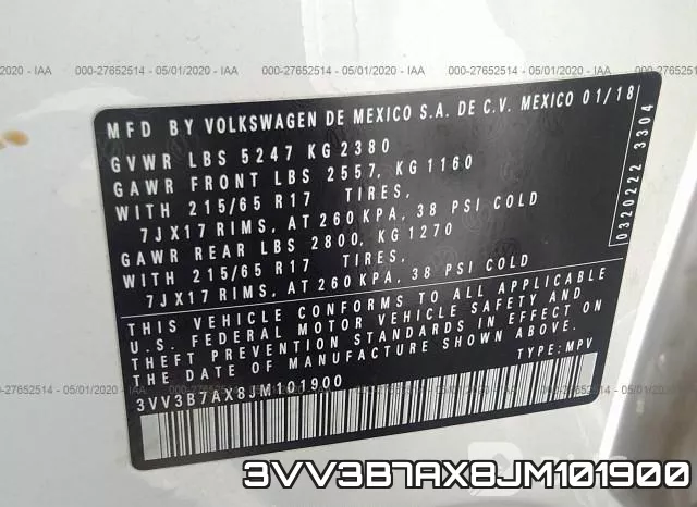 3VV3B7AX8JM101900 фото 10