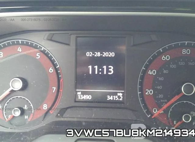 3VWC57BU8KM214934 фото 8