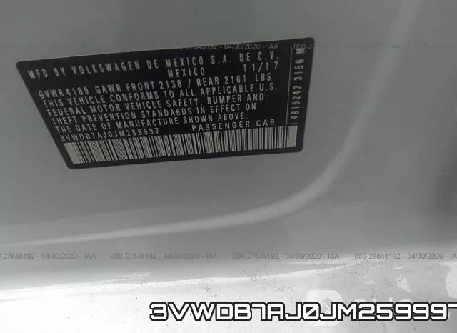 3VWDB7AJ0JM259997 фото 10
